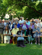 Believers pray in a procession of the 'Our lady of the Snow' monastery in Szeged, Hungary.