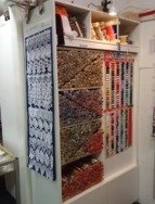 Small shop for sewing supplies in Halle, Germany.