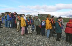 Departure - The Tourists waiting for the Cruise Boat