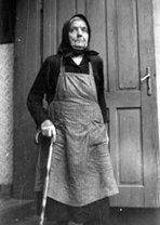 The wife of Mihály Lázár, photographed in 1977. Her husband committed suicide in 1951 when he came under political pressure as a kulák (rich peasant).