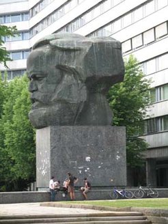 Karl-Marx Monument in Chemnitz, former Karl-Marx-Stadt, 2006