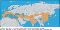 The Unifying Belt of Eurasia's Agrarian Empires at the Beginning of the Common Era