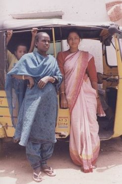 A Siddi woman of African parentage and a Siddi woman of mixed African and Indian parentage. Note the physiognmical change.