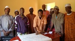 Local elders, councillors and officers attending a decentralisation seminar, Forécariah