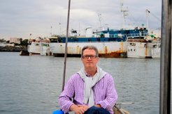 Burkhard Schnepel in the harbour of Port Louis, Mauritius.