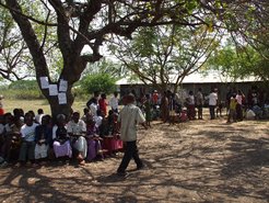 Meeting with the Dime political leaders in Hana, the administrative centre, after the road ambushes in December 2007