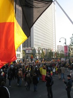 Demonstration for Belgian unity in Brussels