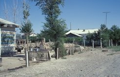 This village in south-eastern Kazakstan was almost abandoned by its inhabitants in the mid-1990s, when it was strongly affected by economic decline. It later served as a place of settlement for Kazak migrants from China.
