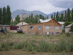 A house of a ‘rich’ family, a Kyrgyz village.