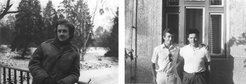 Chris Hann in Poland, 1979-80, and with Sándor Dúl (agronomist and Party secretary) in Tázlár, circa 1990.