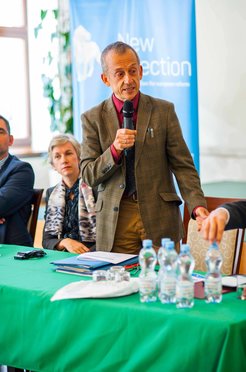 Chris Hann presenting his paper in Przemysl, 2nd October 2015 (Foto: Stanisław Stępień)