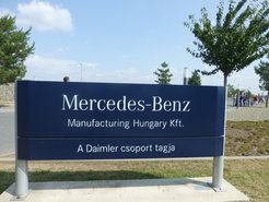 Signs and notices inside and outside the plant are bilingual.