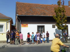 Soup-kitchens, organized by the town council and independent charities, provide a free lunch to all.