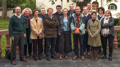 Launch meeting of V4Net (from left): Michael Stewart (University College London) ■ Agnieszka Halemba (University of Warszawa) ■ Elena Soler (Charles University Prague) ■ László Kürti (University of Miskolc) ■ Bertalan Pusztai (University of Szeged) ■ Marcin Lubaś (Jagiellonian University Kraków) ■ Nicolette Makovicky (University of Oxford) ■ Daniel Sosna (University of West Bohemia, Plzeň) ■ Chris Hann (Max Planck Institute for Social Anthropology, Halle/Saale) ■ Bettina Mann (Research Coordinator, Max Planck Institute for Social Anthropology, Halle/Saale,) ■ Juraj Buzalka (Comenius University, Bratislava) ■ Tatjana Thelen (University of Vienna) ■ Margit Feischmidt (Hungarian Academy of Sciences, Budapest) ■ Frances Pine (Goldsmiths, University of London)