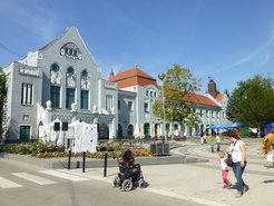 Secession Architecture at the Main Square in Kiskunhalas.