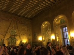 Social anthropologists socializing in the Stockholm Town Hall.