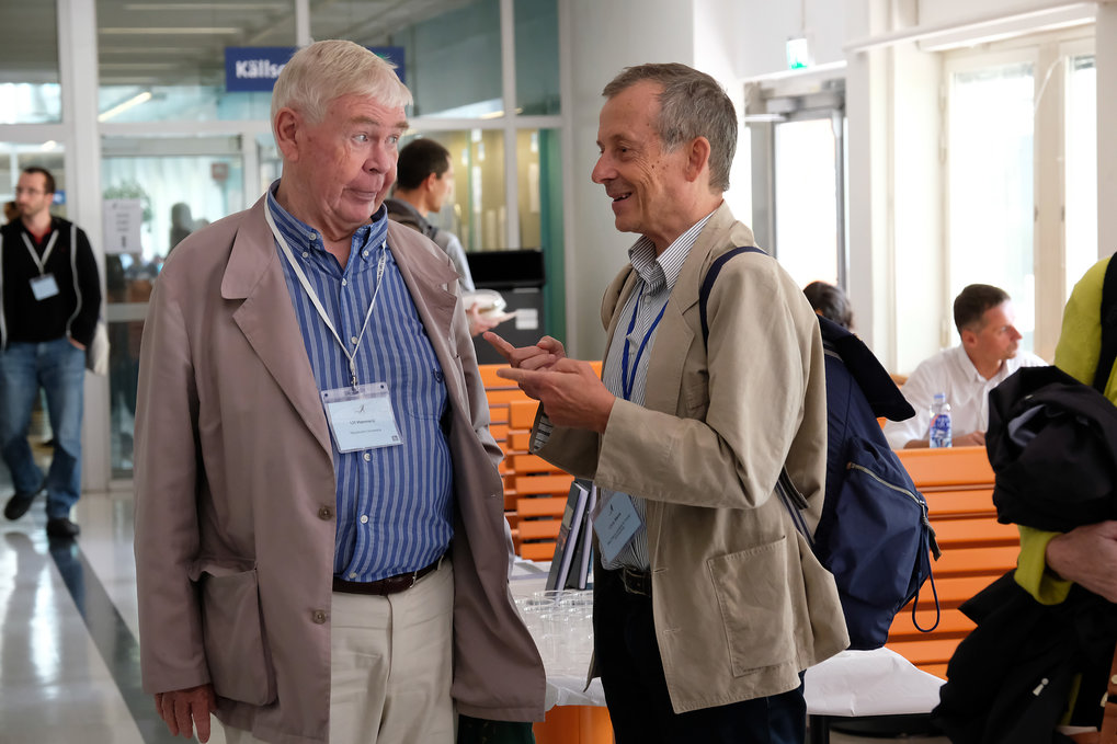 Chris Hann (right) in conversation with Ulf Hannerz.
