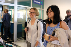 REALEURASIA doctoral students Daria Tereshina and Sudeshna Chaki (right).
