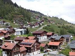 On the slopes of the Surselva valley.