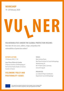 On 20 February 2020, a workshop was organized at the Max Planck Institute for Social Anthropology to launch the VULNER research project.